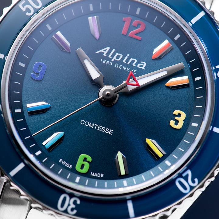 Image du produit Alpina Watch Alpine Comtesse Quartz Rainbow Édition limitée (Horloge analogique, 37 mm)