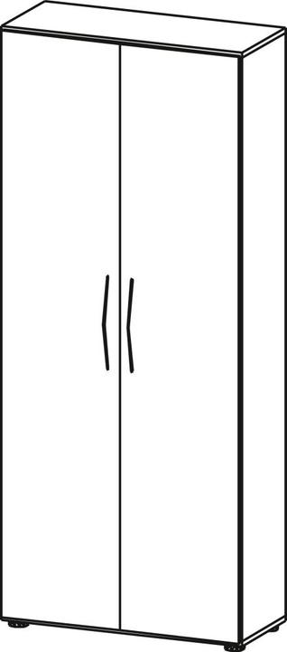 Actual product image MC MySchrank Basic 5-OH (80 x 34.5 x 188 cm)