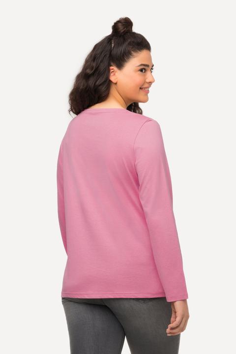 Produktbild Ulla Popken Shirt, Slim, V-Ausschnitt, Langarm (54)