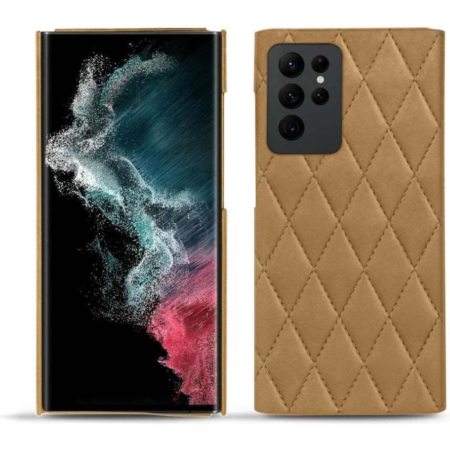 Noreve Lederschutzhülle (Samsung Galaxy S22 Ultra (5G)), Smartphone Hülle, Braun