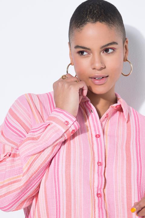Immagine prodotto Studio Untold Camicia di mussola a righe dal taglio oversize con maniche lunghe (58, 60)
