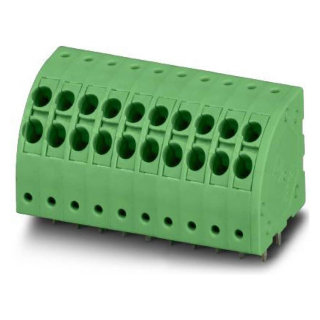 Phoenix Contact PHOE Leiterplatten-Anschlussklemme, Elektronikkabel + Stecker, Grün