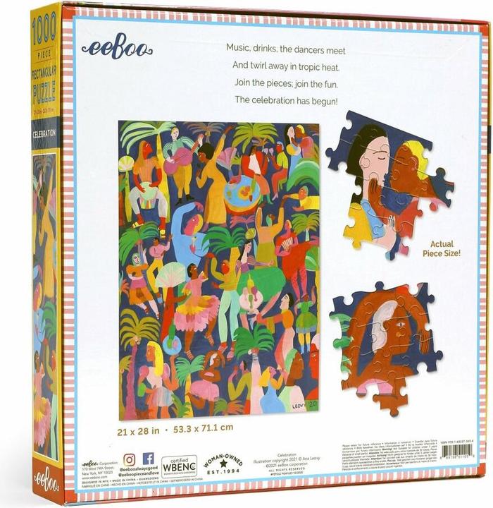 Immagine prodotto Eeboo Puzzle Celebration 1000 pezzi (1000 pezzi)