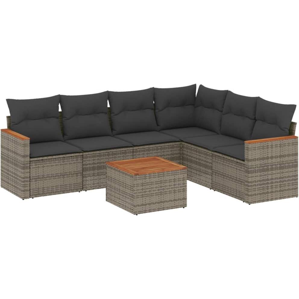 VidaXL, Gartenlounge, 10-tlg. Garten-Lounge-Set mit Kissen