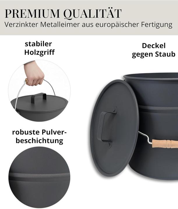 Image du produit Livlig Ascheeimer mit Deckel