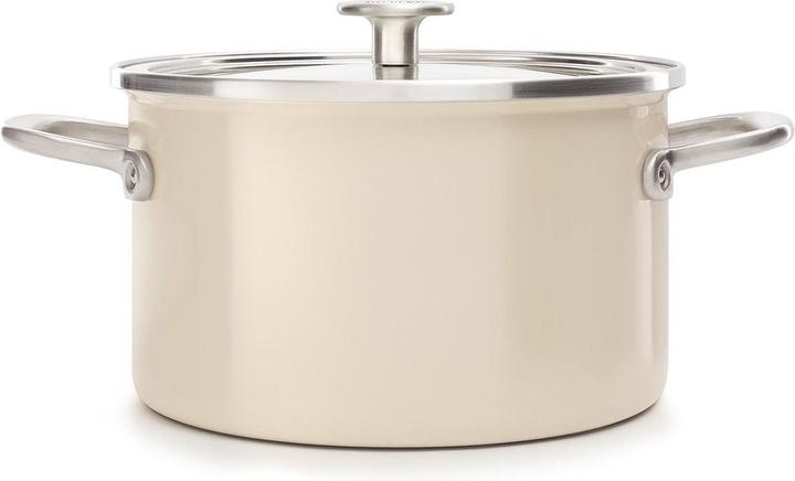 Image du produit KitchenAid Cvd Casserole 24cm CreamEx/Cream dans 6L (Casserole, Acier, 24 x 15 cm)