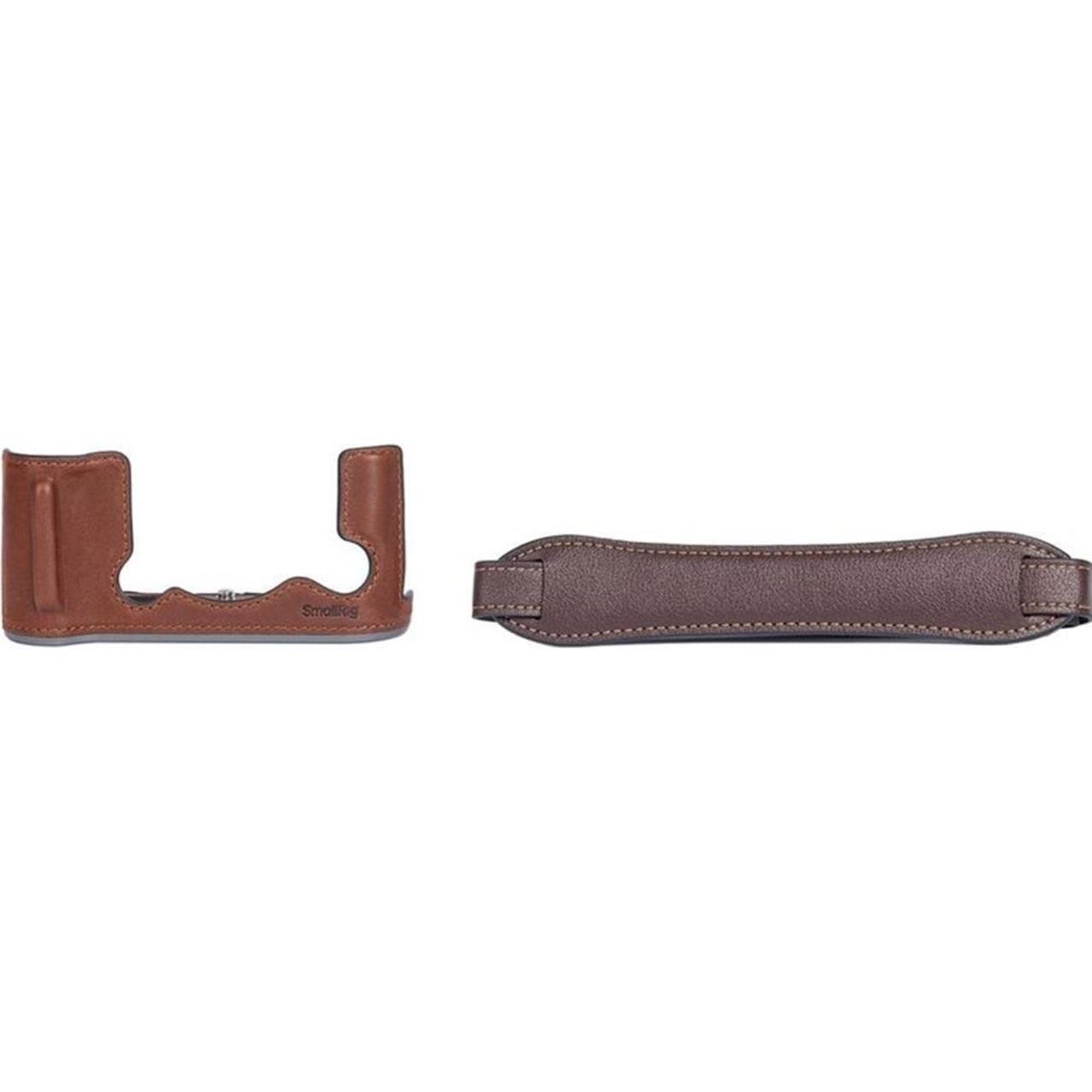 SmallRig Leather Half Case Kit (Kamera Schultertasche, 1.26 l), Kameratasche, Braun