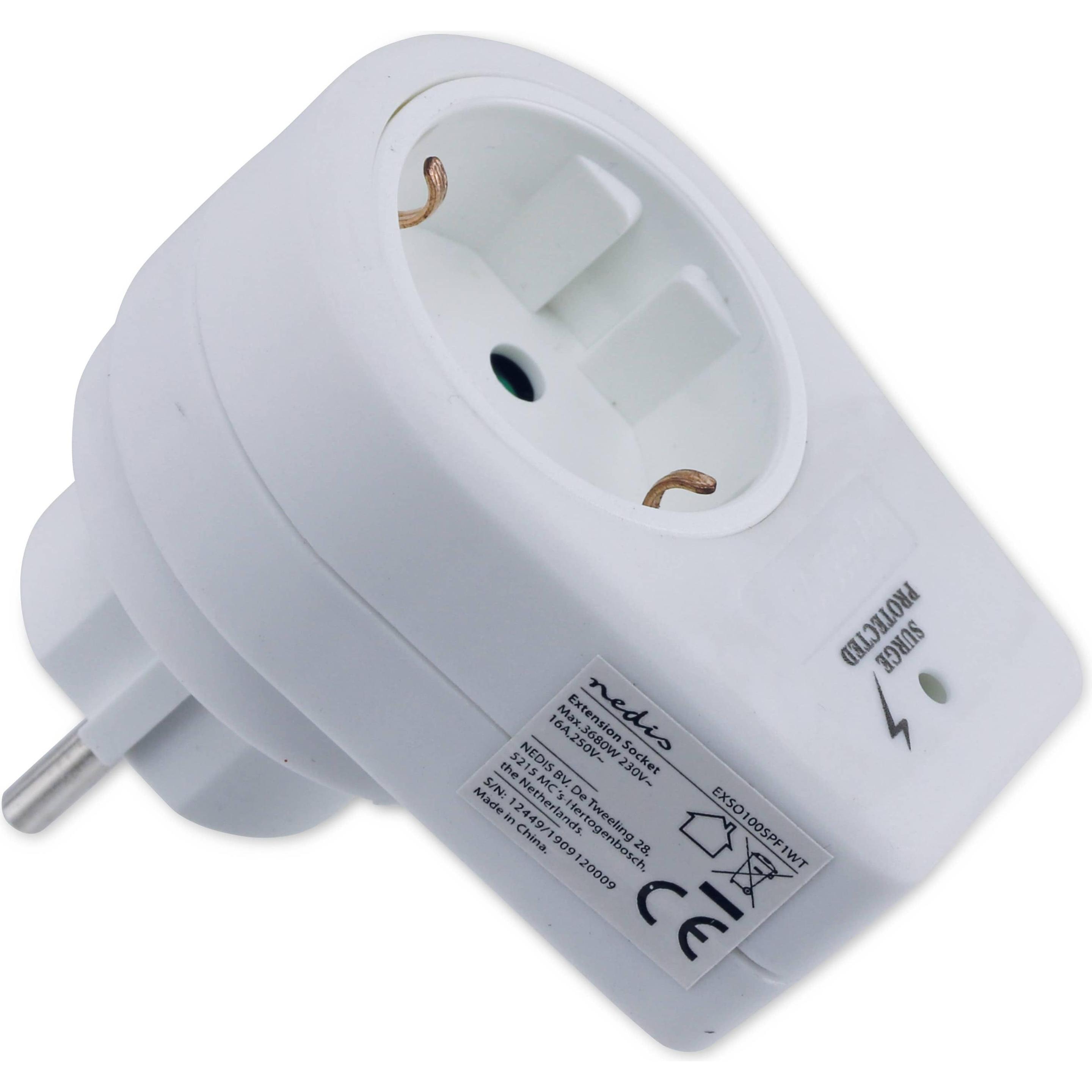 Thumbnail - Nedis, Smart Plug, Überspannungsschutz-Gerätestecker 3680 W, weiss