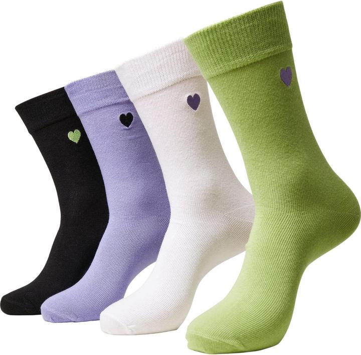 Produktbild Urban Classics Heart Socks 4-Pack (4er Pack, 35 - 38)