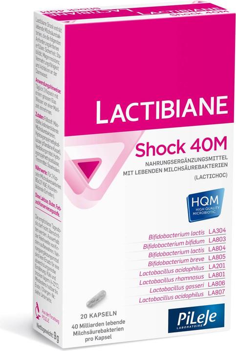 Actual product image Lactibiane Shock 40M (20 pcs., Capsules, 9 g)