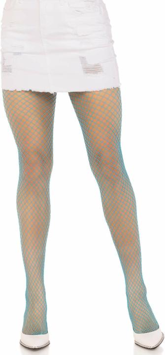Leg Avenue Lycra-Netzstrumpfhose Blau (One Size)