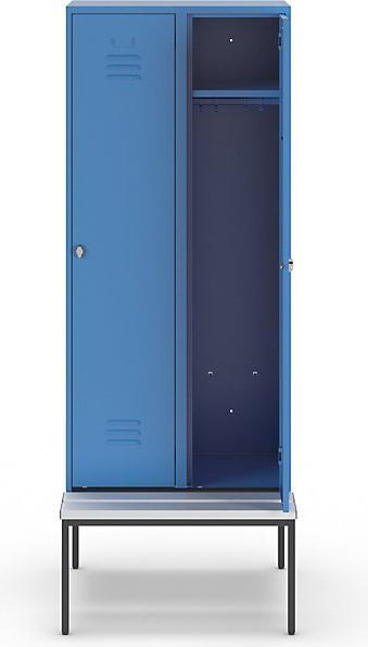 Actual product image Wolf Clothes locker with bench underneath (80 cm, 214 cm)