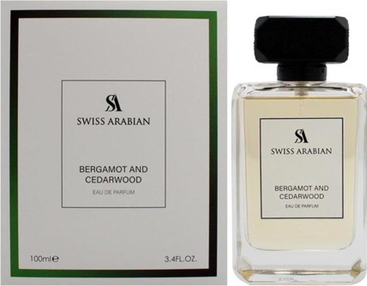 Actual product image Swiss Arabian Bergamot and Cedarwood by for Men 3.4 oz EDP Spray (Eau de parfum, 100.55 ml)