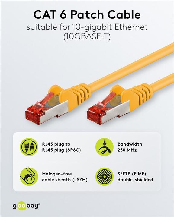 Image du produit Goobay Câble réseau (S/STP, CAT6, 3 m)