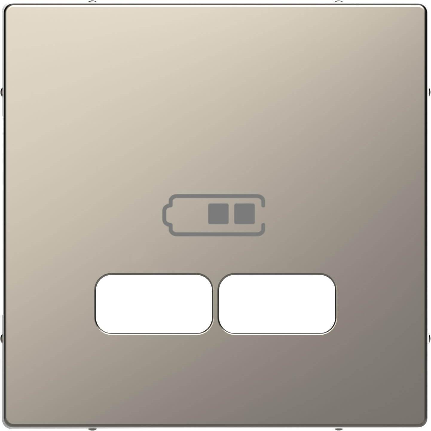 Merten, Zubehör Schalterprogramm, Zentralplatte USB 2f System Design ni MEG4367-6050