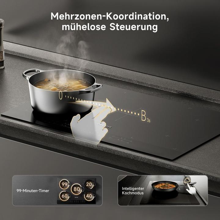 Actual product image Dreame EZ60PRO (77 cm, Glass ceramic hob, Induction hob)