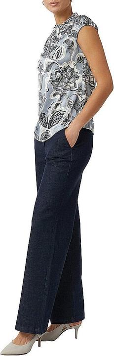 Image du produit Comma Bluse Satinbluse mit Raffung und All-over-Print (34)