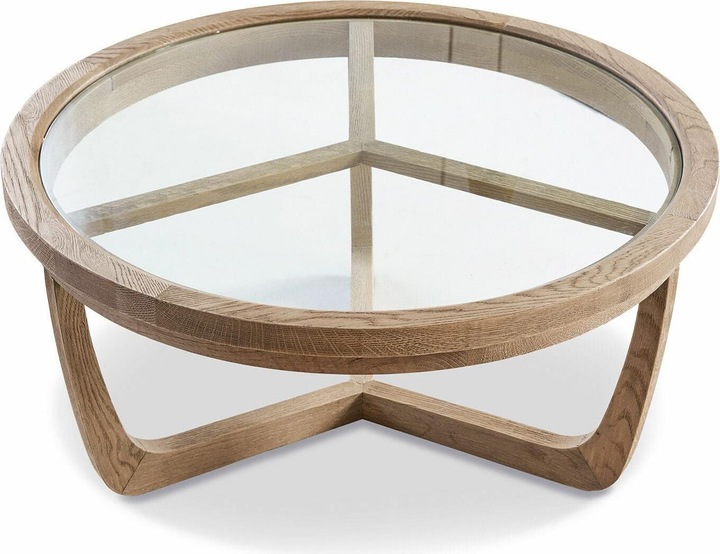 Actual product image Loberon Coffee table Gradn Enclos brown/clear (38 x 80 cm)