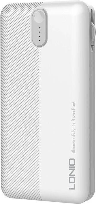 Produktbild Ldnio Powerbank PL1013, 10000mAh + 3in1 cable (black) (10000 mAh, 5 W, 37 Wh)