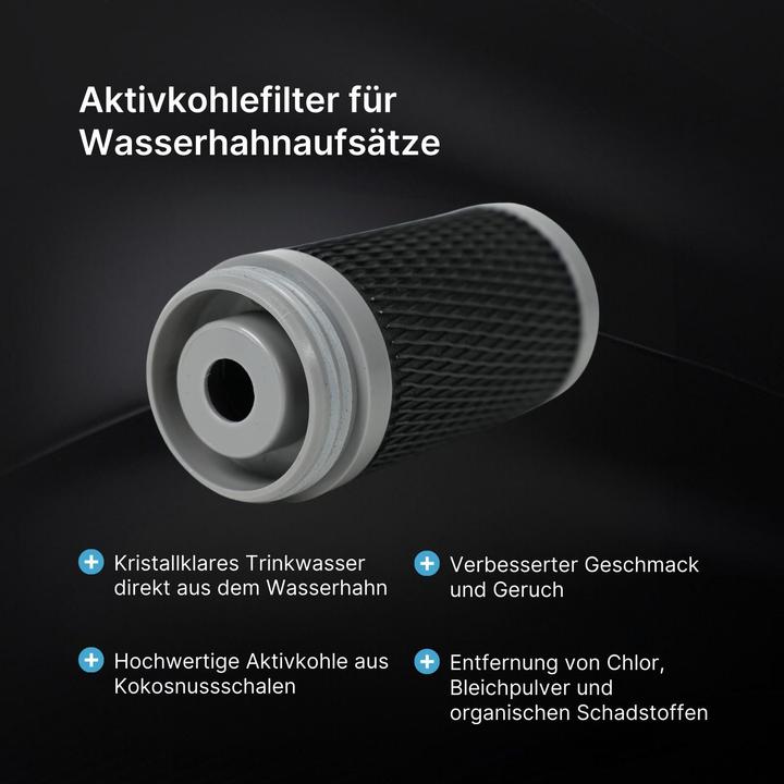 Actual product image Hermex Activated carbon filter for tap filter Membrane filtration Filter element (1x)