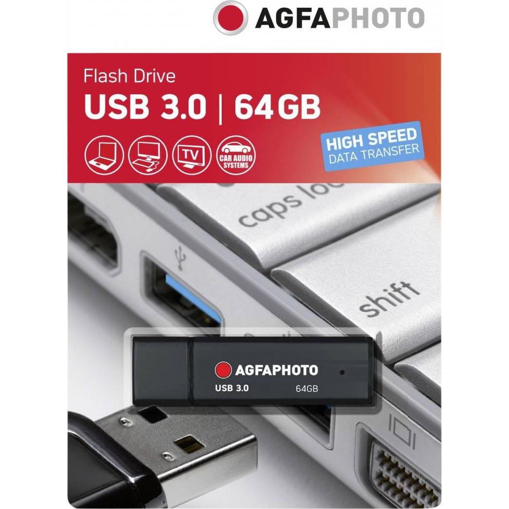 Thumbnail - AGFAPHOTO 10571 (64 GB, USB 3.0, USB-A), USB Stick, Schwarz