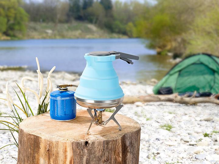 Immagine prodotto Rosenstein & Söhne Bollitore d'acqua da campeggio pieghevole in silicone