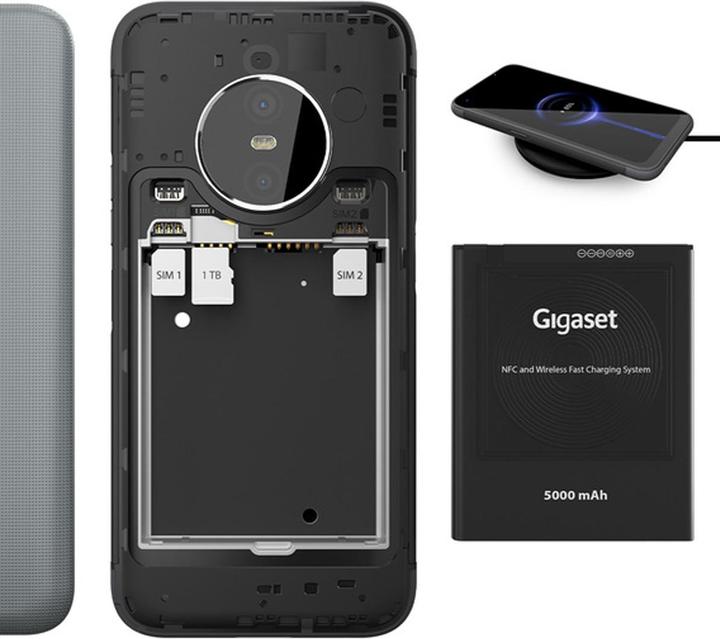 Productafbeelding Gigaset GX6 PRO (128 GB, Black, 6.60", SIM + eSIM, 5G)
