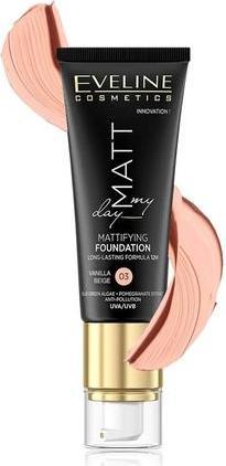Produktbild Eveline Matt My Day Mattifying Foundation 12h Long Lasting Formula 40ml 03 Vanilla Beige (03 Vanilla Beige)