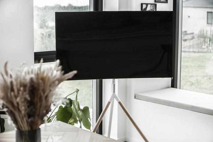 Image du produit Sinox Pied de téléviseur tripode avec support pivotant. 45"-65". Bois clair/blanc (65", 32 kg)
