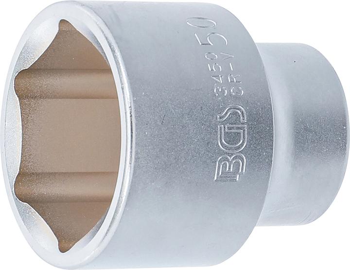 Actual product image BGS Socket, Hexagon 20 mm (3/4") Drive 50 mm (50 mm)