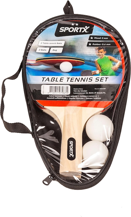 Actual product image Sport X Table Tennis Set Incl Balls in Bag **