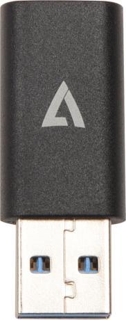 Image du produit V7 V7USB3AC, USB A, USB C, USB 3.2 Gen 1 (3.1 Gen 1), 10000 Mbit/s, Nero (USB 3.2 Gen 1)