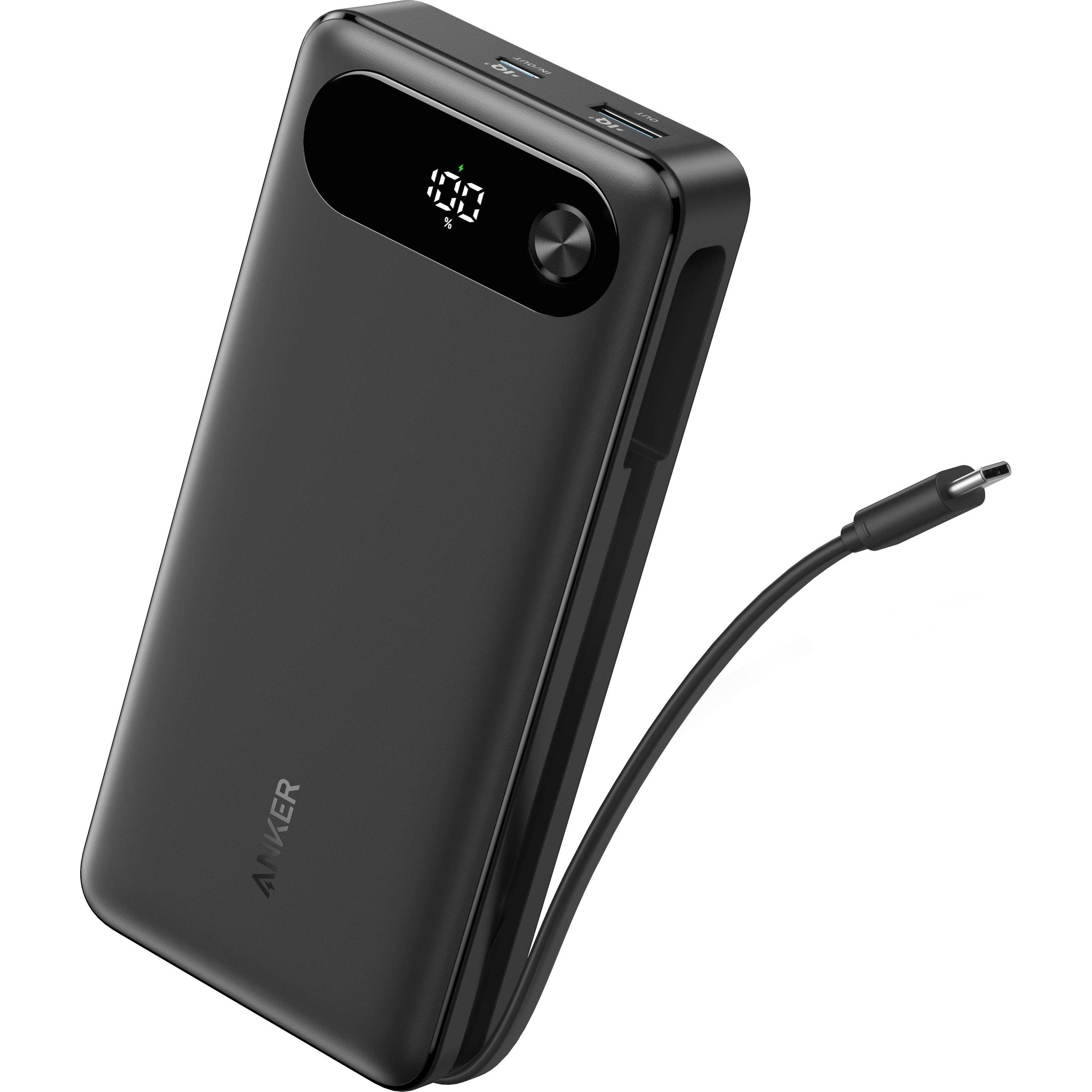 Anker A1383011 Powerbank 20000 mAh Schwarz (20000 mAh, 87 W, 87 Wh), Powerbank, Schwarz