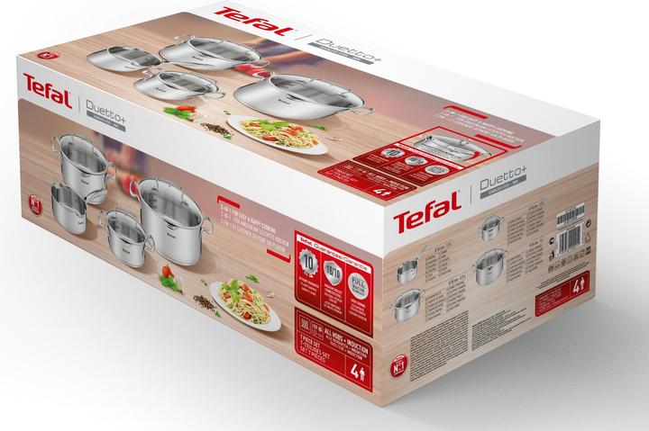 Actual product image Tefal Duetto+ (24 cm, Pot, Stainless steel)
