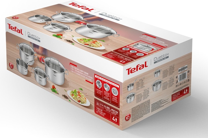 Actual product image Tefal Duetto+ (24 cm, Pot, Stainless steel)