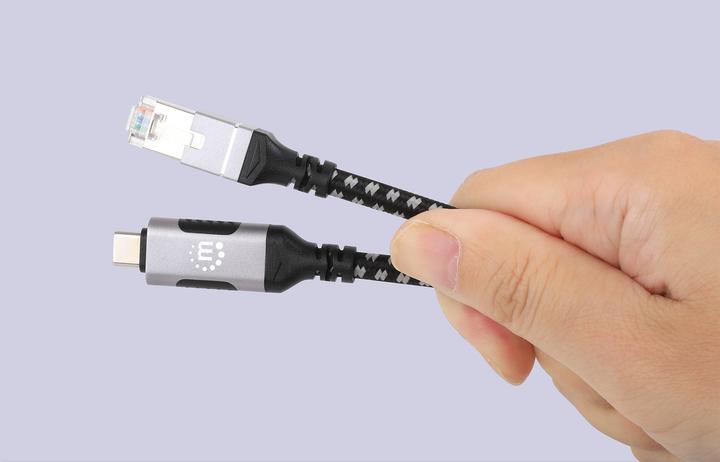 Produktbild Manhattan USB-C auf Gigabit Ethernet-Netzwerkkabel, 2 m (2 m, USB 3.0)