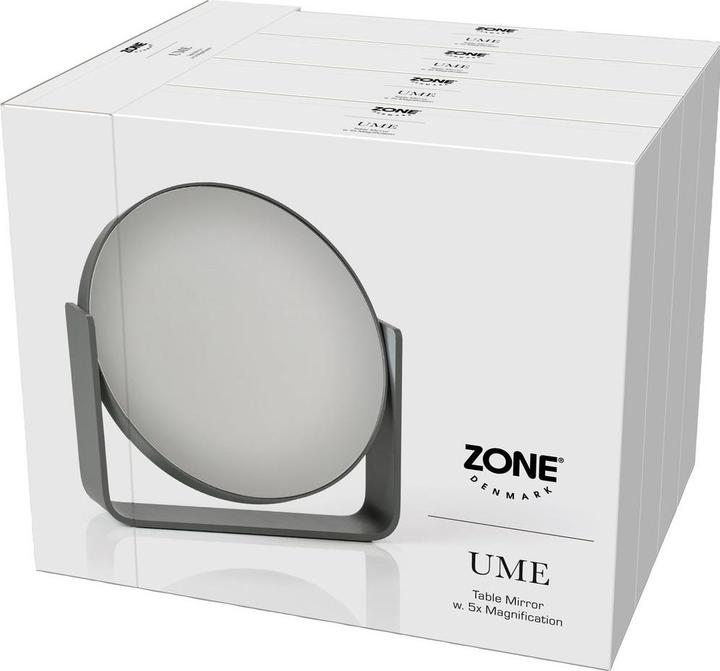 Actual product image F&R Table mirror w. 5 x magnification Ume Grey
