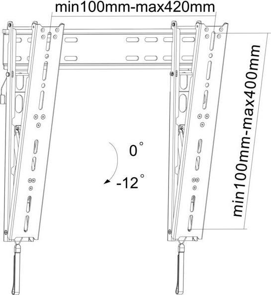 Image du produit Reflecta SLIM 42-4040T (Mur, 45 kg, 23" - 42")