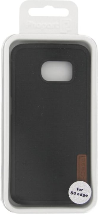 Produktbild OEM Silicone Case Textile for Samsung S6 Edge black (Samsung Galaxy S6 Edge)