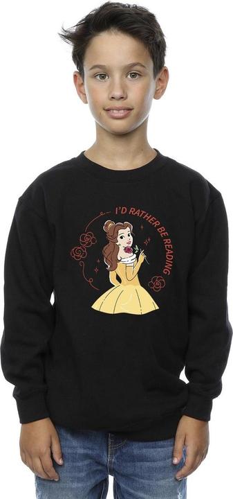 Produktbild Disney Beauty And The Beast I'd Rather Be Reading Sweatshirt Jungen (152, 158)