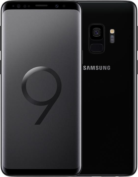 Actual product image Samsung Galaxy S9 EU (64 GB, Midnight Black, 5.80", Hybrid Dual SIM, 12 Mpx, 4G)