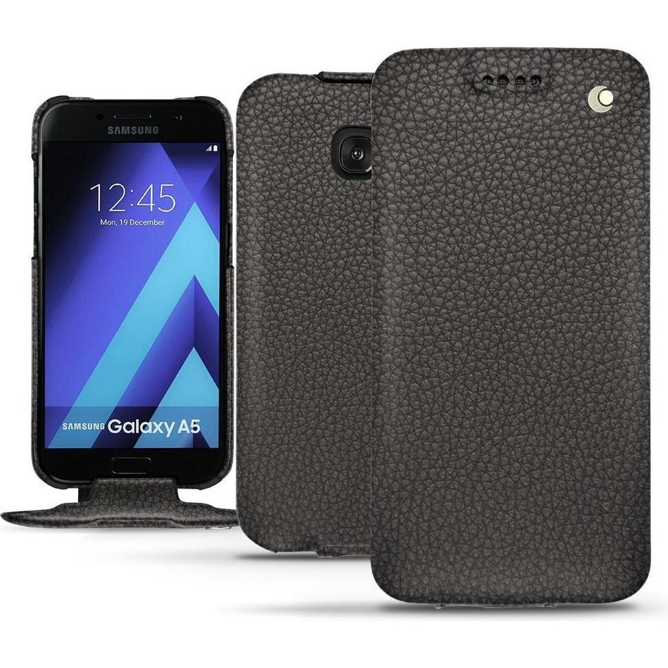 Thumbnail - Noreve Lederschutzhülle vertikal (Samsung Galaxy A5 (2017)), Smartphone Hülle, Grau