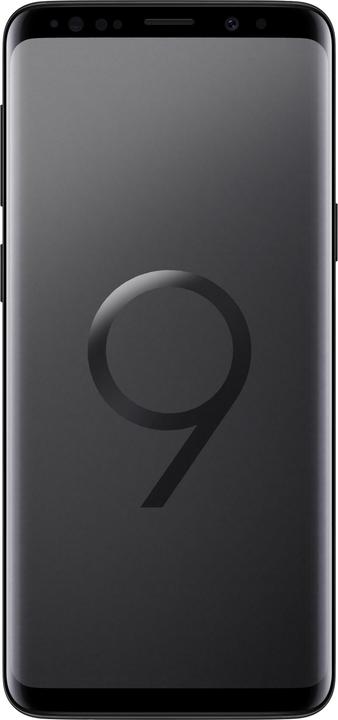 Actual product image Samsung Galaxy S9 EU (64 GB, Midnight Black, 5.80", Hybrid Dual SIM, 12 Mpx, 4G)