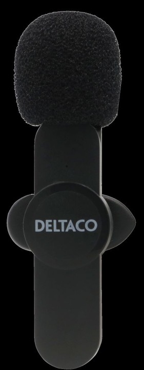 Actual product image Deltaco Belaidis vlogging mikrofonas USB-C/Lightning, 1-pack / VLOG-100