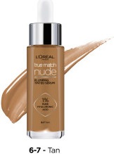 Produktbild L'Oréal Paris L'Oréal - True Match Nude Plumping Tinted Serum - Tan 6-7 (6-7 Tan)
