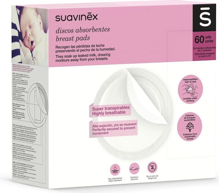 Actual product image Suavinex Discos Protegesenos (60 x)