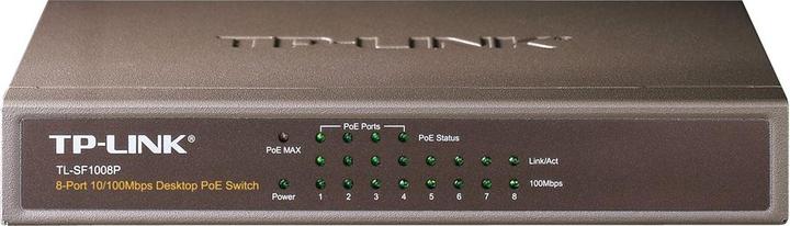 Produktbild TP-Link PoE Switch TL-SF1008P 8 Port (8 Ports)