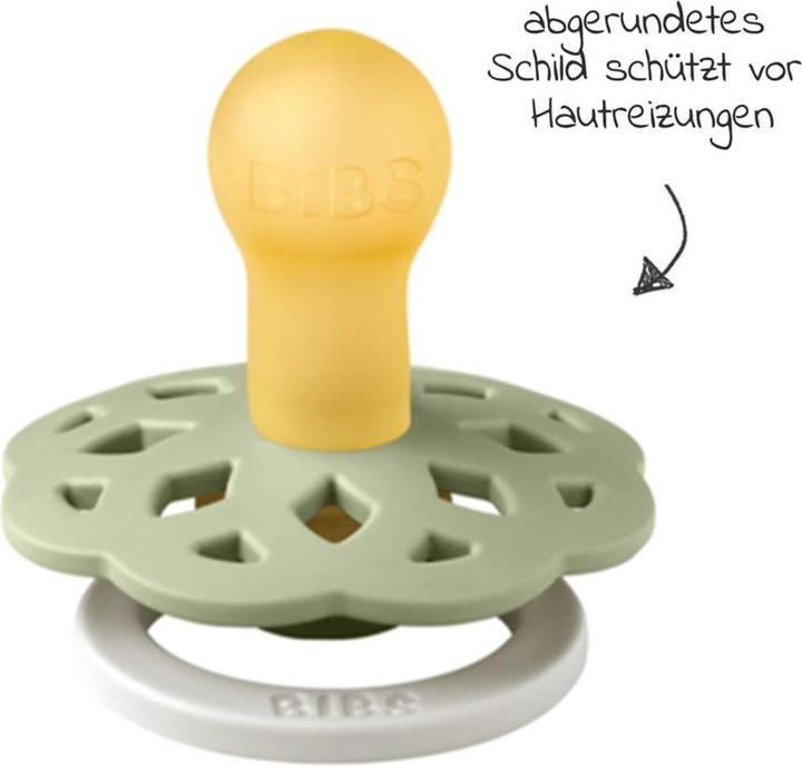 Produktbild Bibs Bohème Latex Schnuller (Grösse 1, 0-6 Monate), Sage GLOW & Cloud GLOW (2 x, bis 6 Monate)