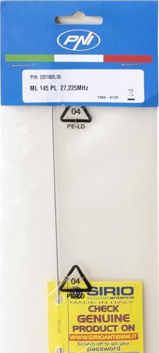 Produktbild PNI CB-Antenne von Sirio ML145 mit PL-Gewinde, Länge 145 cm, 27 - 28,5 MHz, 900 W, ohne Kabel, herge