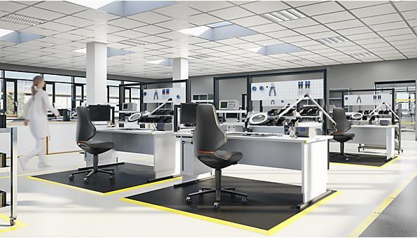 Produktbild Bimos ESD-Arbeitsdrehstuhl TEXON (45 - 62 cm)